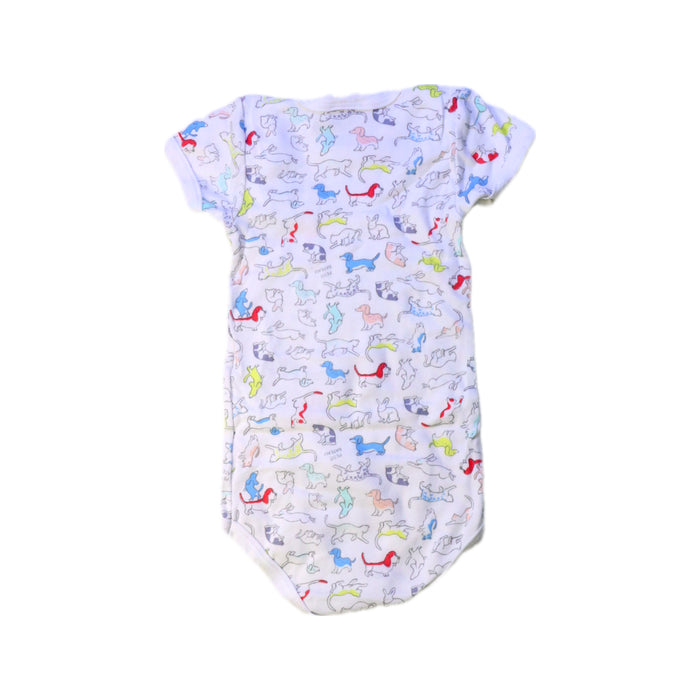 A Multicolour Short Sleeve Bodysuits from Petit Bateau in size 6-12M for girl. (Back View)