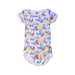 A Multicolour Short Sleeve Bodysuits from Petit Bateau in size 6-12M for girl. (Front View)