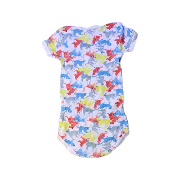 A Multicolour Short Sleeve Bodysuits from Petit Bateau in size 6-12M for girl. (Back View)