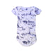 A White Short Sleeve Bodysuits from Petit Bateau in size 6-12M for girl. (Front View)
