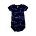 A Navy Short Sleeve Bodysuits from Petit Bateau in size 6-12M for boy. (Front View)