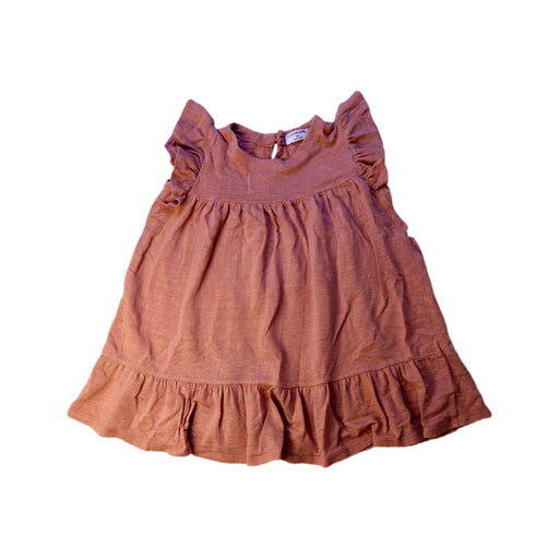 A Peach Sleeveless Dresses from 1 + in the family in size 4T for girl. (Front View)
