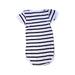 A White Short Sleeve Bodysuits from Petit Bateau in size 6-12M for boy. (Back View)