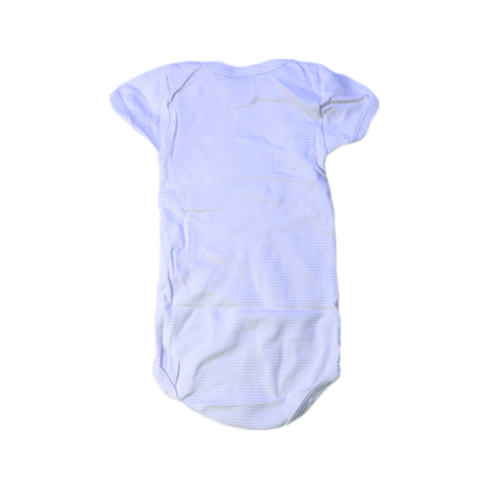 A White Short Sleeve Bodysuits from Petit Bateau in size 6-12M for boy. (Back View)