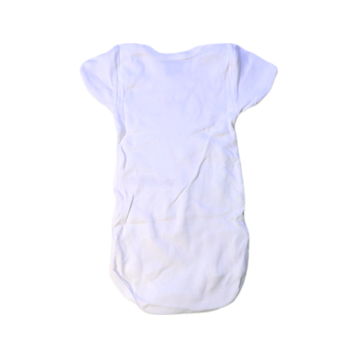A White Short Sleeve Bodysuits from Petit Bateau in size 12-18M for boy. (Back View)