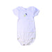 A White Short Sleeve Bodysuits from Petit Bateau in size 12-18M for neutral. (Front View)