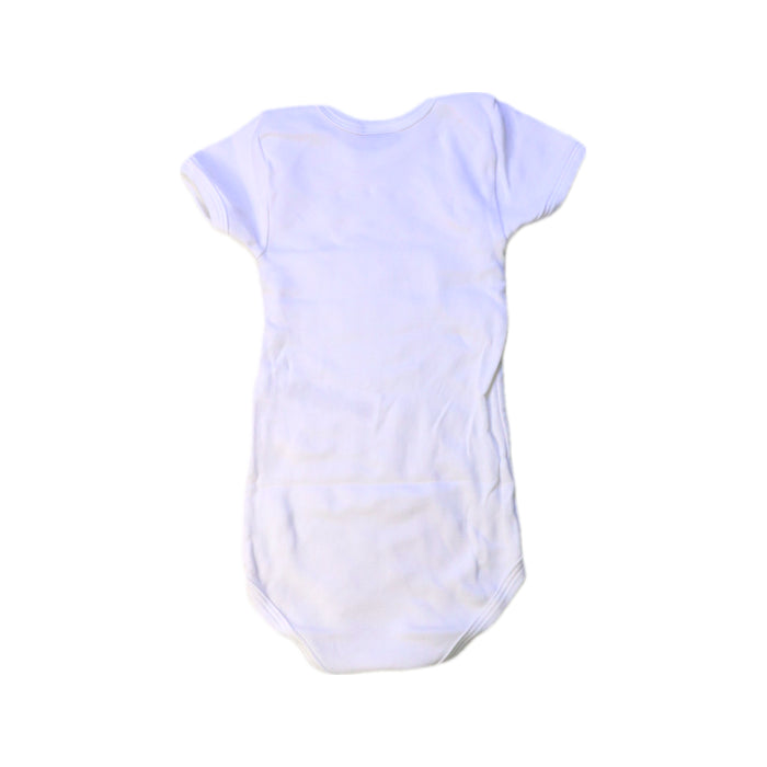 A White Short Sleeve Bodysuits from Petit Bateau in size 12-18M for neutral. (Back View)