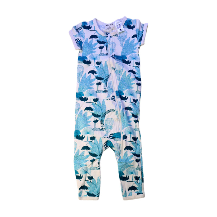 A Blue Short Sleeve Jumpsuits from Wilson & Frenchy in size 12-18M for boy. (Front View)