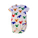 A Multicolour Short Sleeve Bodysuits from Mini Rodini in size 6-12M for boy. (Front View)