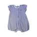 A White Short Sleeve Rompers from Petit Bateau in size 6-12M for girl. (Front View)