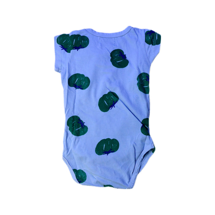 A Blue Short Sleeve Bodysuits from Bobo Choses in size 6-12M for boy. (Back View)