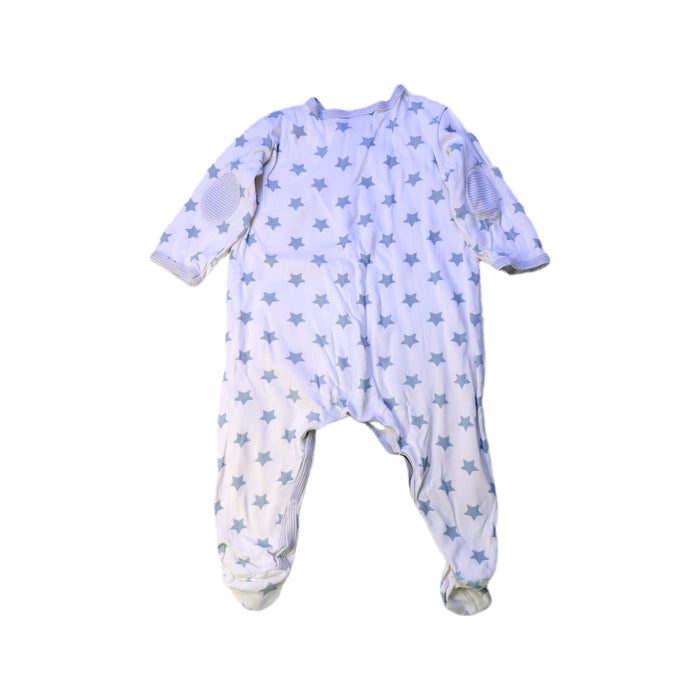 A White Onesies from Petit Bateau in size 6-12M for boy. (Back View)