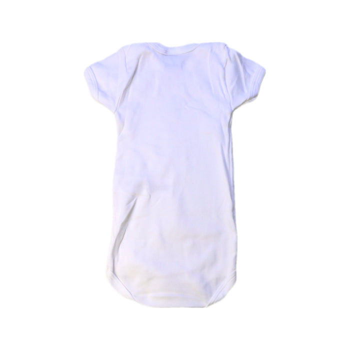 A White Short Sleeve Bodysuits from Petit Bateau in size 6-12M for boy. (Back View)