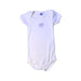A White Short Sleeve Bodysuits from Petit Bateau in size 6-12M for boy. (Front View)