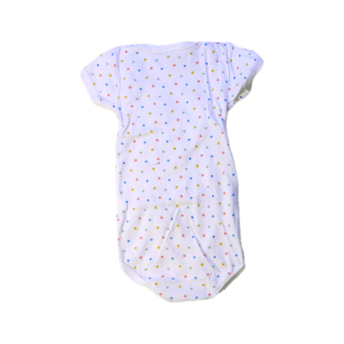 A White Short Sleeve Bodysuits from Petit Bateau in size 6-12M for boy. (Back View)