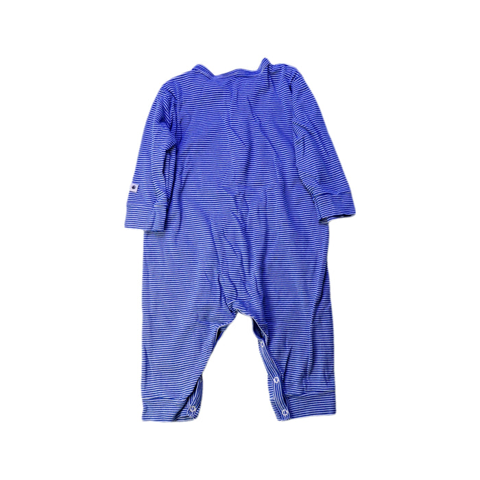 A Blue Onesies from Petit Bateau in size 6-12M for boy. (Back View)