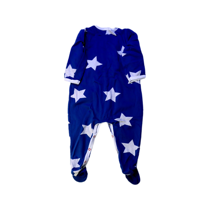 A Blue Onesies from Petit Bateau in size 6-12M for boy. (Back View)