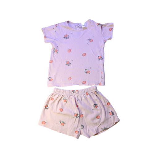 A Peach Shorts Sets from Wilson & Frenchy in size 3T for girl. (Front View)