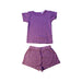 A Purple Shorts Sets from Wilson & Frenchy in size 2T for girl. (Front View)