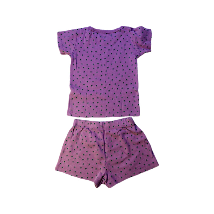A Purple Shorts Sets from Wilson & Frenchy in size 2T for girl. (Back View)