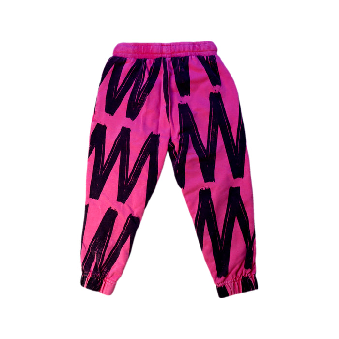 A Pink Sweatpants from Minti in size 3T for girl. (Back View)