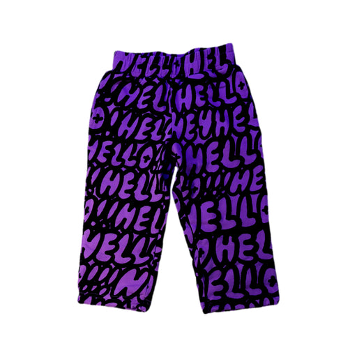 A Purple Sweatpants from Minti in size 3T for girl. (Front View)