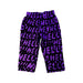 A Purple Sweatpants from Minti in size 3T for girl. (Front View)