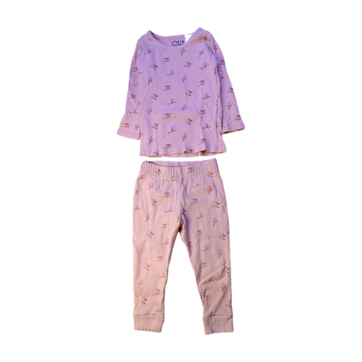 A Pink Pyjama Sets from Wilson & Frenchy in size 2T for girl. (Front View)