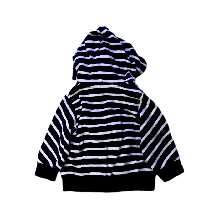 A Navy Hooded Sweatshirts from Petit Bateau in size 3-6M for boy. (Back View)