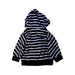 A Navy Hooded Sweatshirts from Petit Bateau in size 3-6M for boy. (Back View)