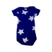 A Blue Short Sleeve Bodysuits from Petit Bateau in size 6-12M for boy. (Front View)