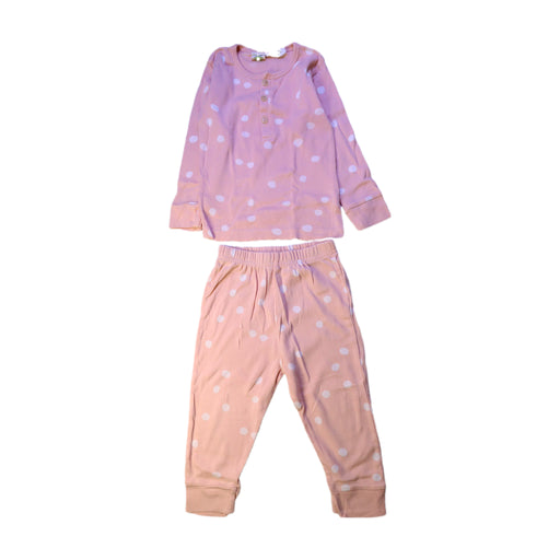 A Pink Pyjama Sets from Nature Baby in size 2T for girl. (Front View)
