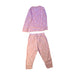 A Pink Pyjama Sets from Nature Baby in size 2T for girl. (Back View)