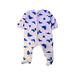 A White Onesies from Petit Bateau in size 6-12M for neutral. (Front View)