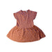 A Brown Short Sleeve Dresses from Nature Baby in size 2T for girl. (Front View)
