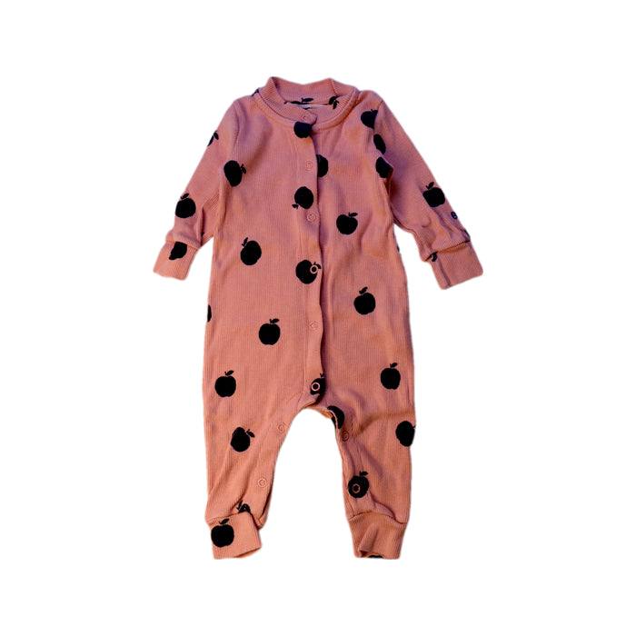 A Pink Onesies from Bobo Choses in size 3-6M for girl. (Front View)