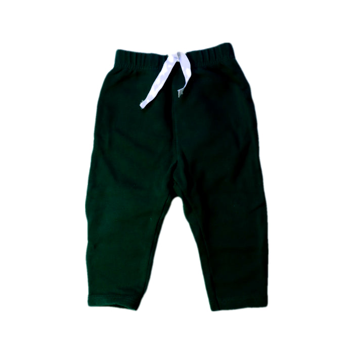 A Green Sweatpants from Petit Bateau in size 6-12M for boy. (Front View)