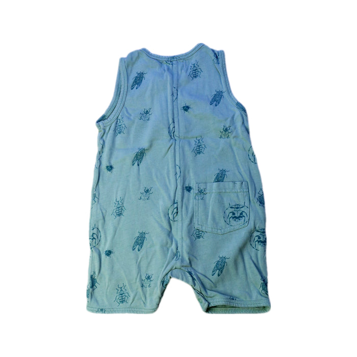 A Blue Sleeveless Rompers from Wilson & Frenchy in size 6-12M for neutral. (Back View)