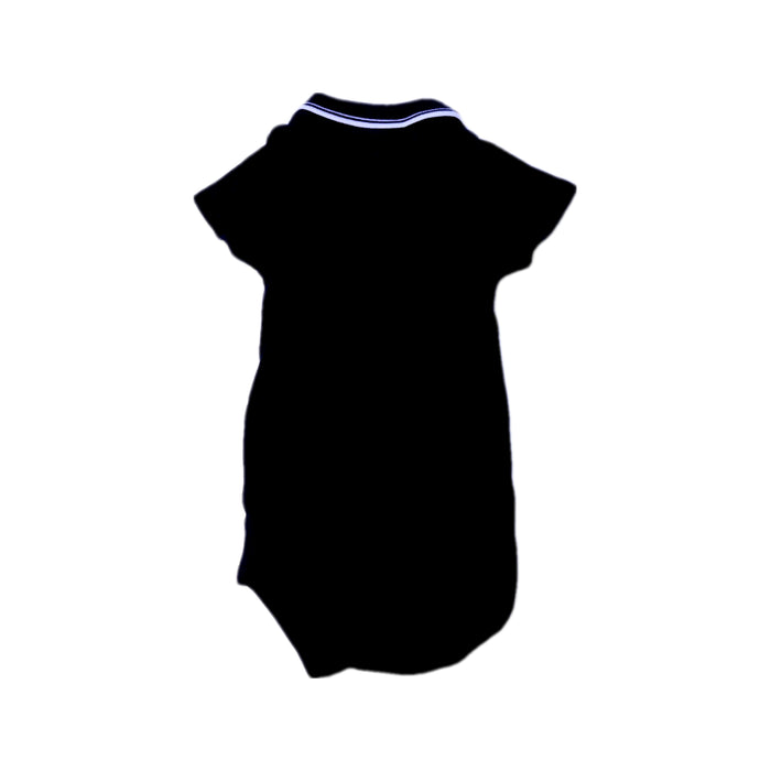 A Black Short Sleeve Bodysuits from Petit Bateau in size 6-12M for boy. (Back View)