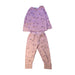 A Pink Pyjama Sets from Nature Baby in size 2T for girl. (Front View)