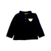 A Navy Long Sleeve Polos from Steiff in size 6-12M for girl. (Front View)