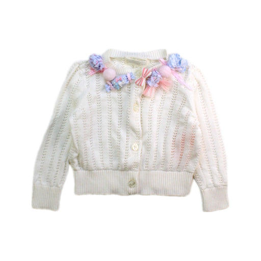 A White Cardigans from Nicholas & Bears in size 6-12M for girl. (Front View)