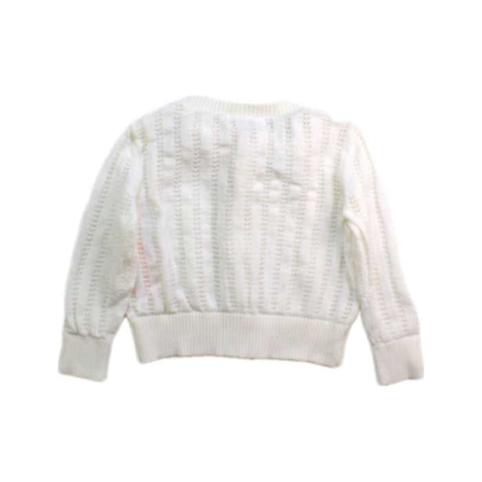 A White Cardigans from Nicholas & Bears in size 6-12M for girl. (Back View)