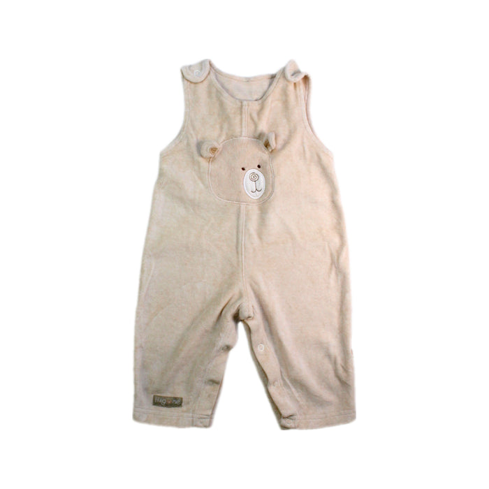 A Ivory Sleeveless Rompers from Natures Purest in size 3-6M for neutral. (Front View)