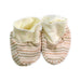 A Beige Booties from Organic Natural Charm in size Newborn for neutral. (Back View)