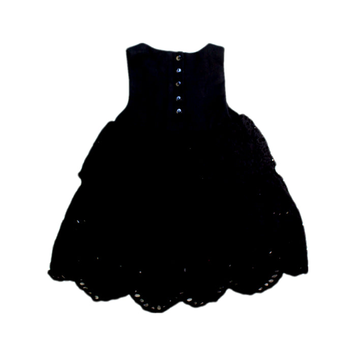 A Black Sleeveless Dresses from Jump Eat Cry in size 6-12M for girl. (Back View)
