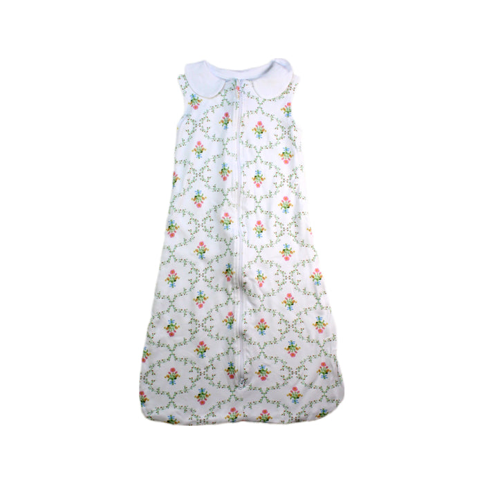 A White Sleepsacs from Hill House in size 0-3M for girl. (Front View)