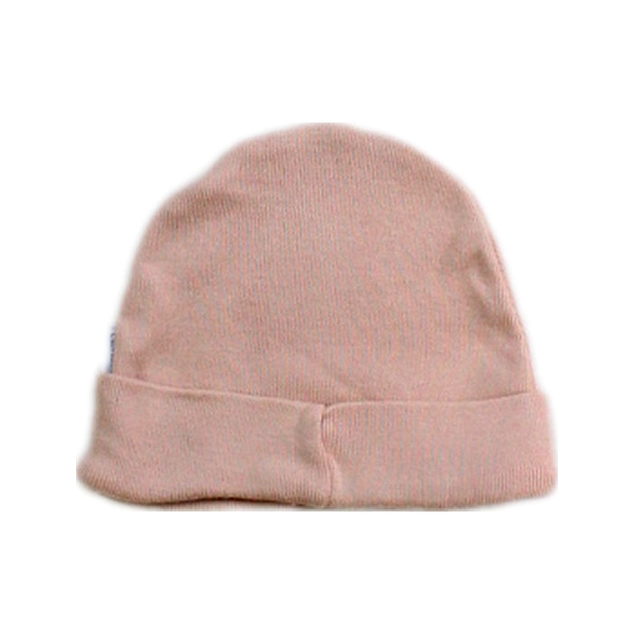 A Peach Beanies from Cambrass in size Newborn for neutral. (Back View)