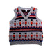 A Grey Sweater Vests from Jojo Maman Bébé in size 2T for boy. (Front View)