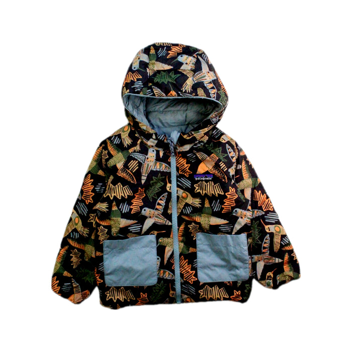 A Blue Puffer/Quilted Jackets from Patagonia in size 2T for boy. (Back View)